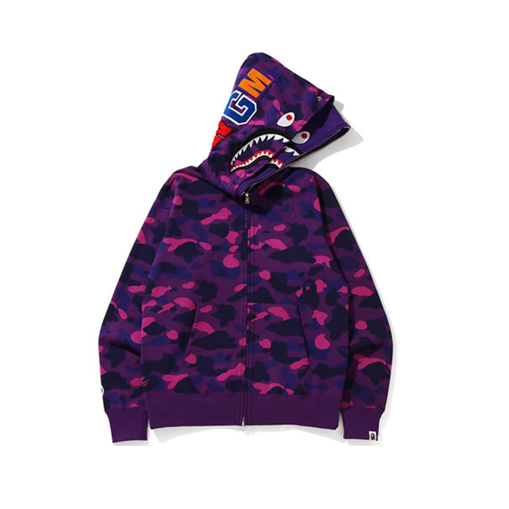Sudadera BAPE Camo Shark con cremallera completa