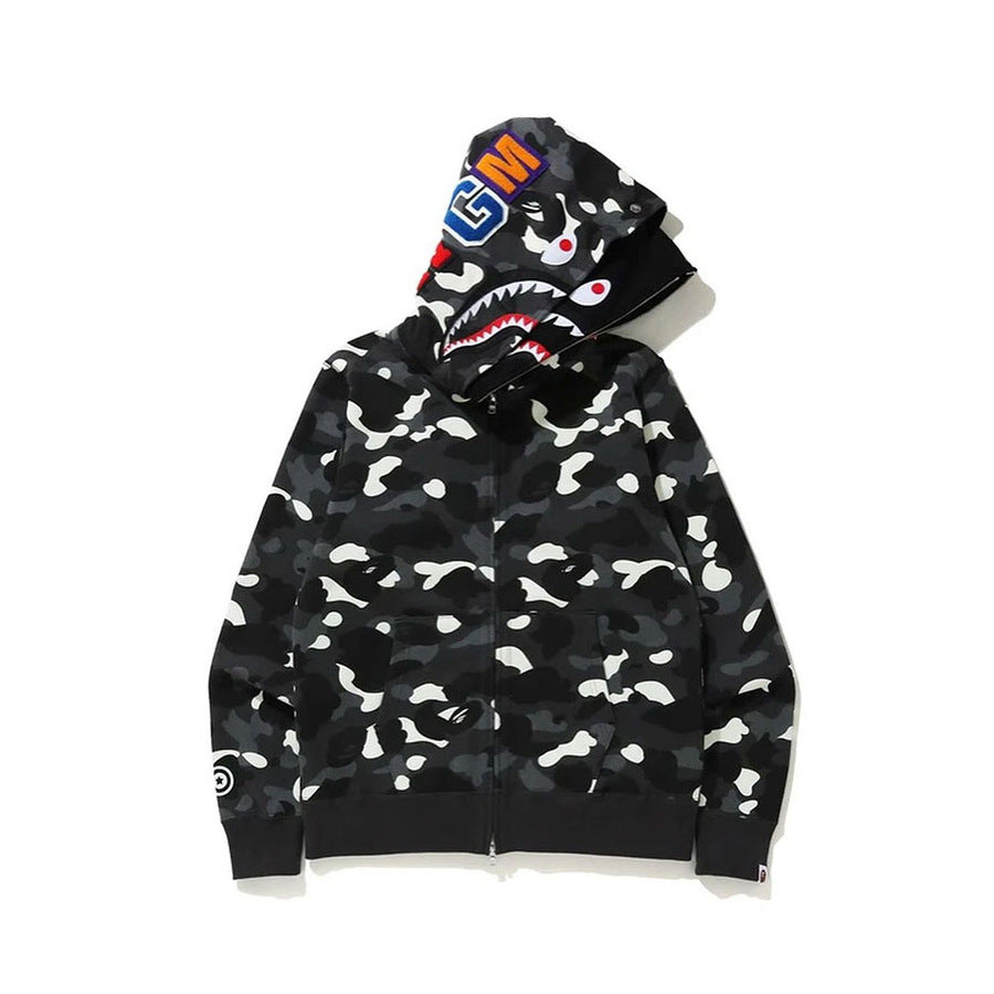 Sudadera BAPE Camo Shark con cremallera completa
