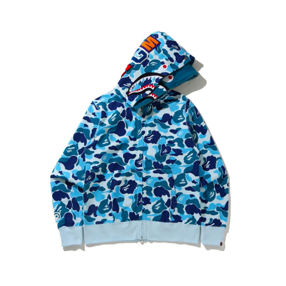 Sudadera BAPE Camo Shark con cremallera completa