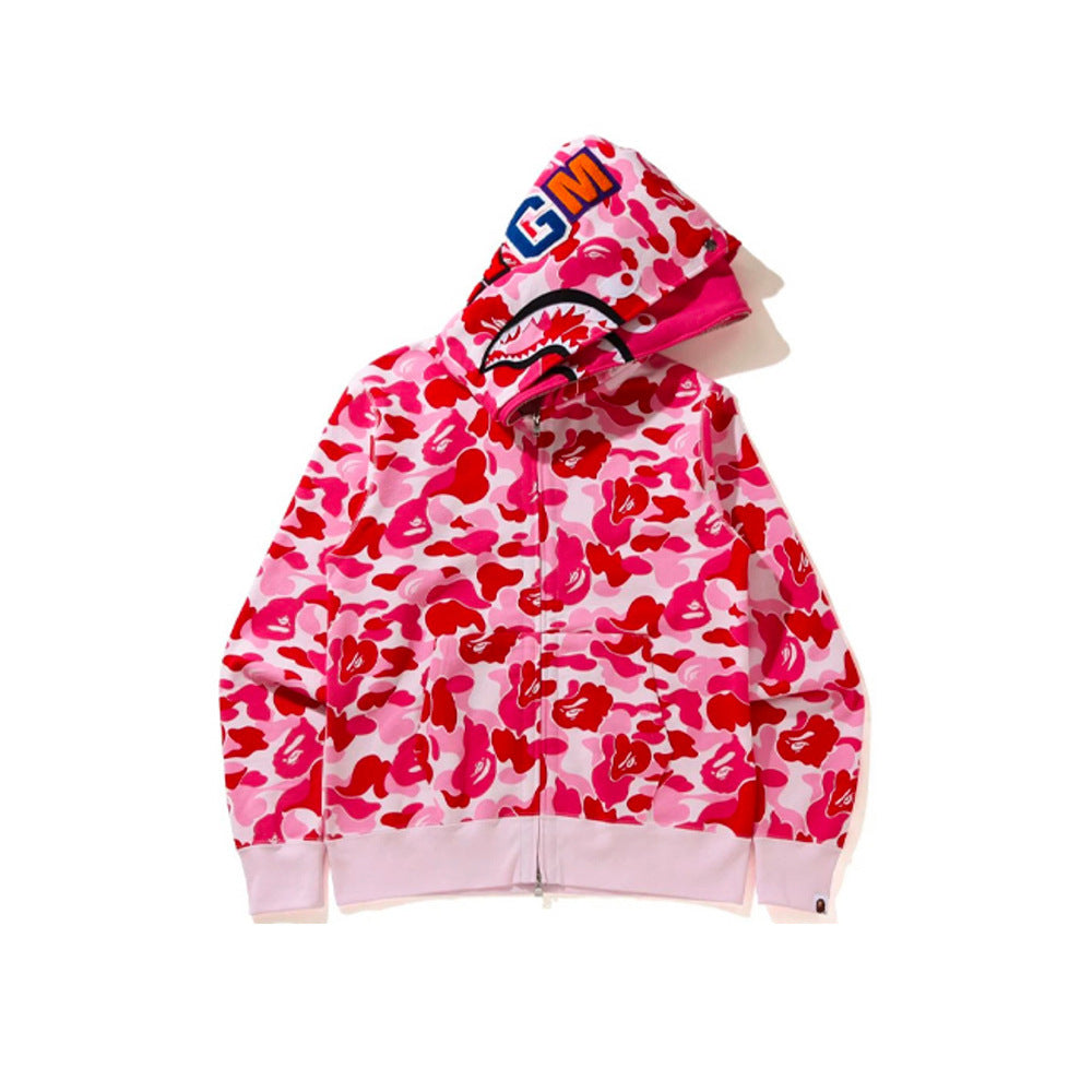 Sudadera BAPE Camo Shark con cremallera completa