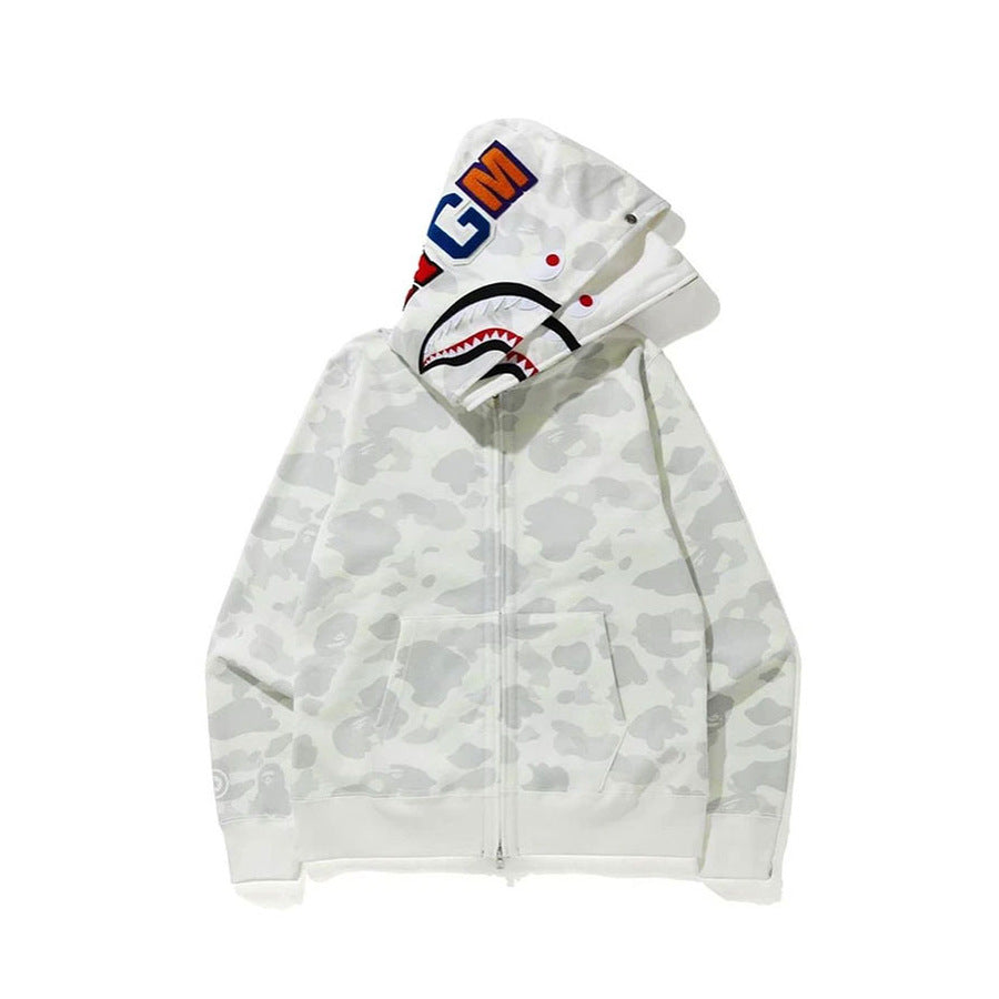 Sudadera BAPE Camo Shark con cremallera completa