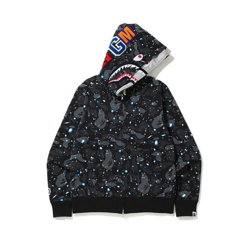 Sudadera BAPE Camo Shark con cremallera completa