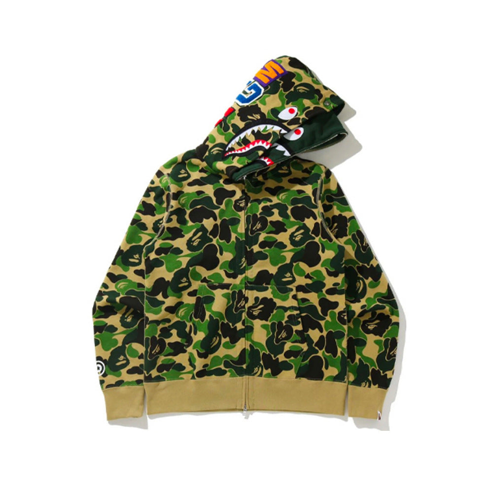 Sudadera BAPE Camo Shark con cremallera completa