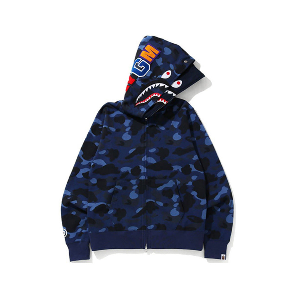 Sudadera BAPE Camo Shark con cremallera completa